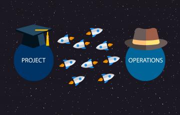 How do Operations Management similar or differ to Project Management?